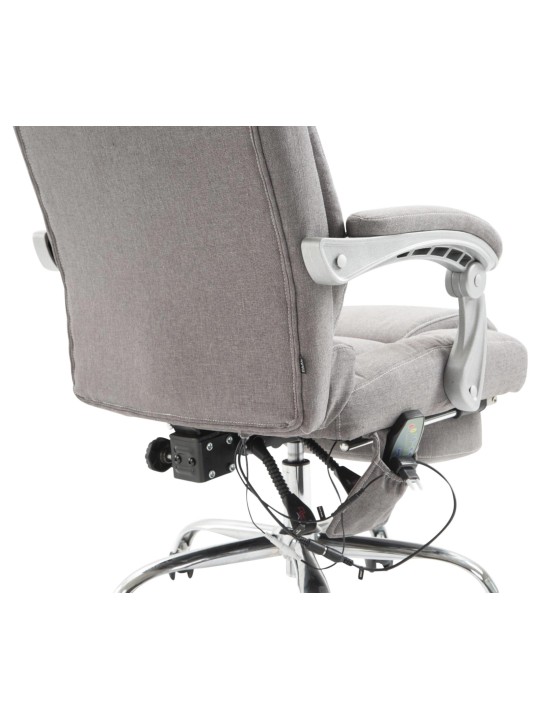 Silla de oficina Pacific tela con función masaje, gris