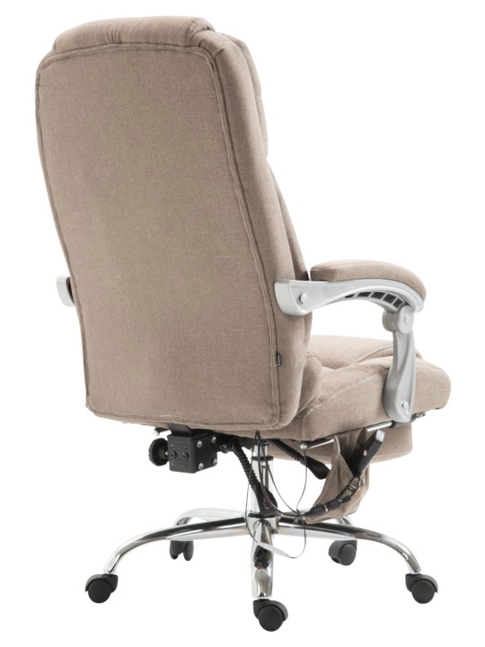 Silla de oficina Pacific tela con función masaje, taupe
