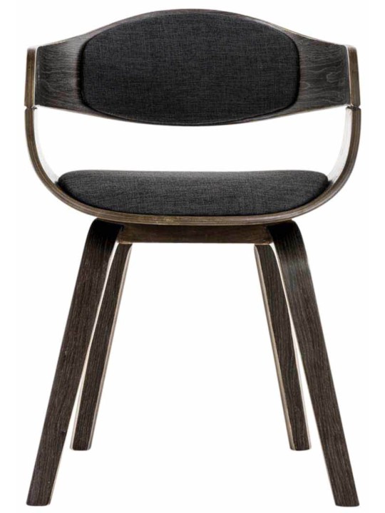 Conjunto de 2 sillas tela Kingston, gris/gris oscuro