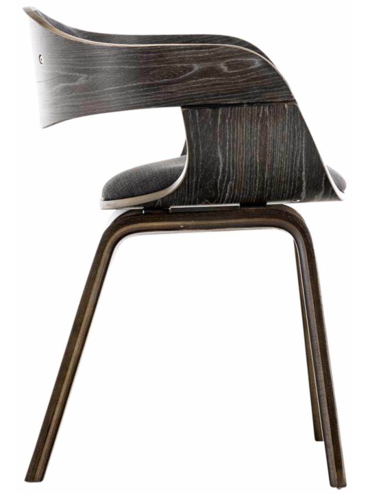 Conjunto de 2 sillas tela Kingston, gris/gris oscuro