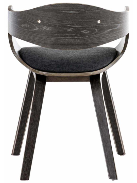 Conjunto de 2 sillas tela Kingston, gris/gris oscuro