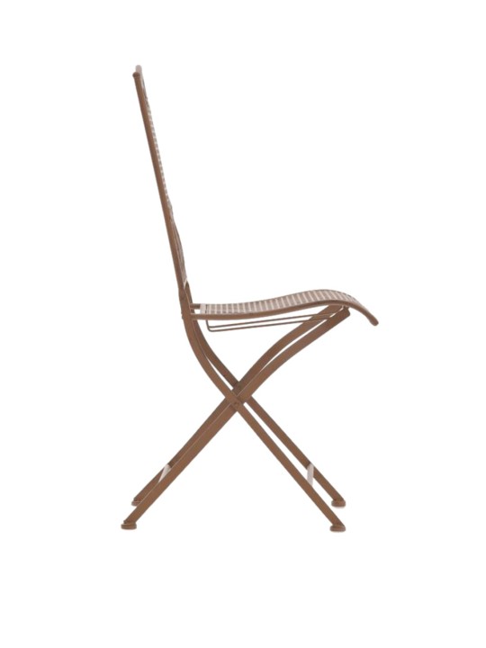 Juego de 2 sillas de jardín Kiran, marrón antiguo Juego de 2 sillas de jardín Kiran, marrón antiguo