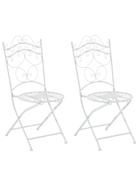 Conjunto de 2 sillas Indra, blanco