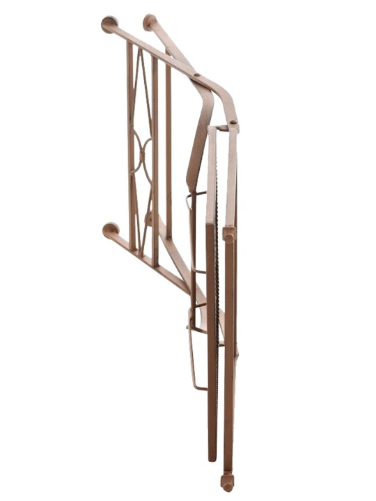 Conjunto de 2 sillas plegables Asina, marrón antiguo