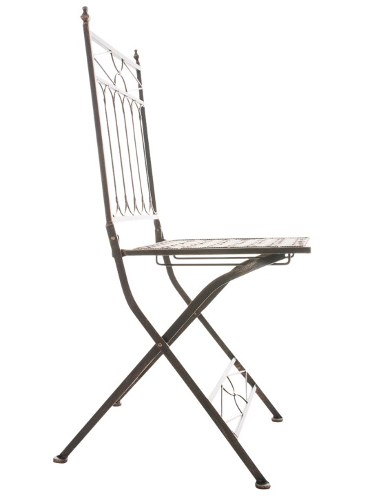 Conjunto de 2 sillas plegables Asina, bronce