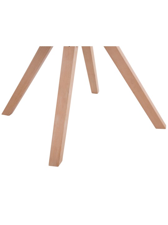 Juego de 4 sillas de visita tela Toulouse Square Natura, marrón