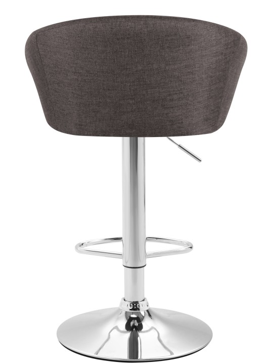 Taburete de bar Miami V2 tela C, gris oscuro