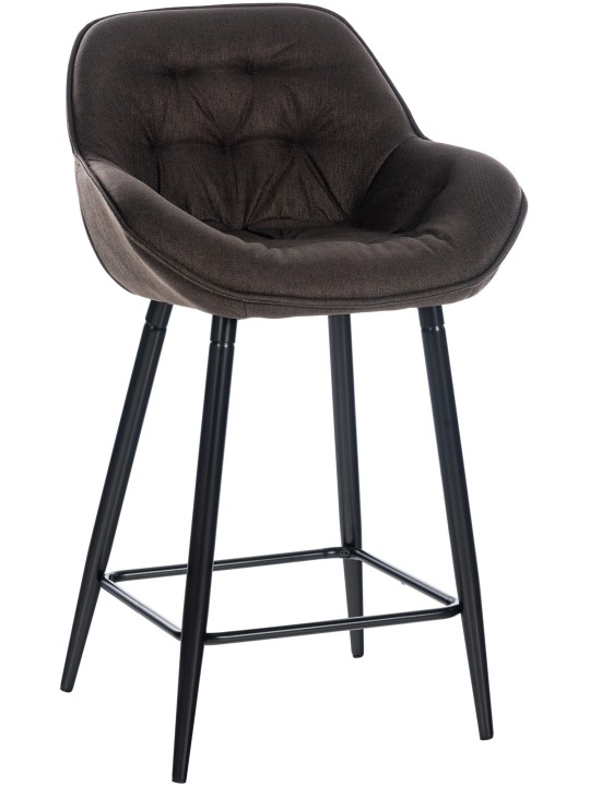 Taburete de bar Gibson tela, marrón