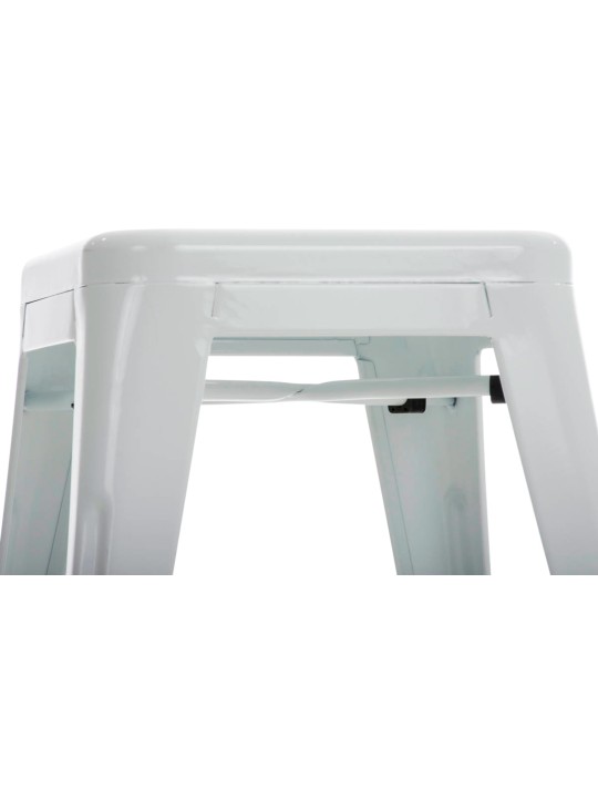 Juego de 4 taburetes Armin, blanco