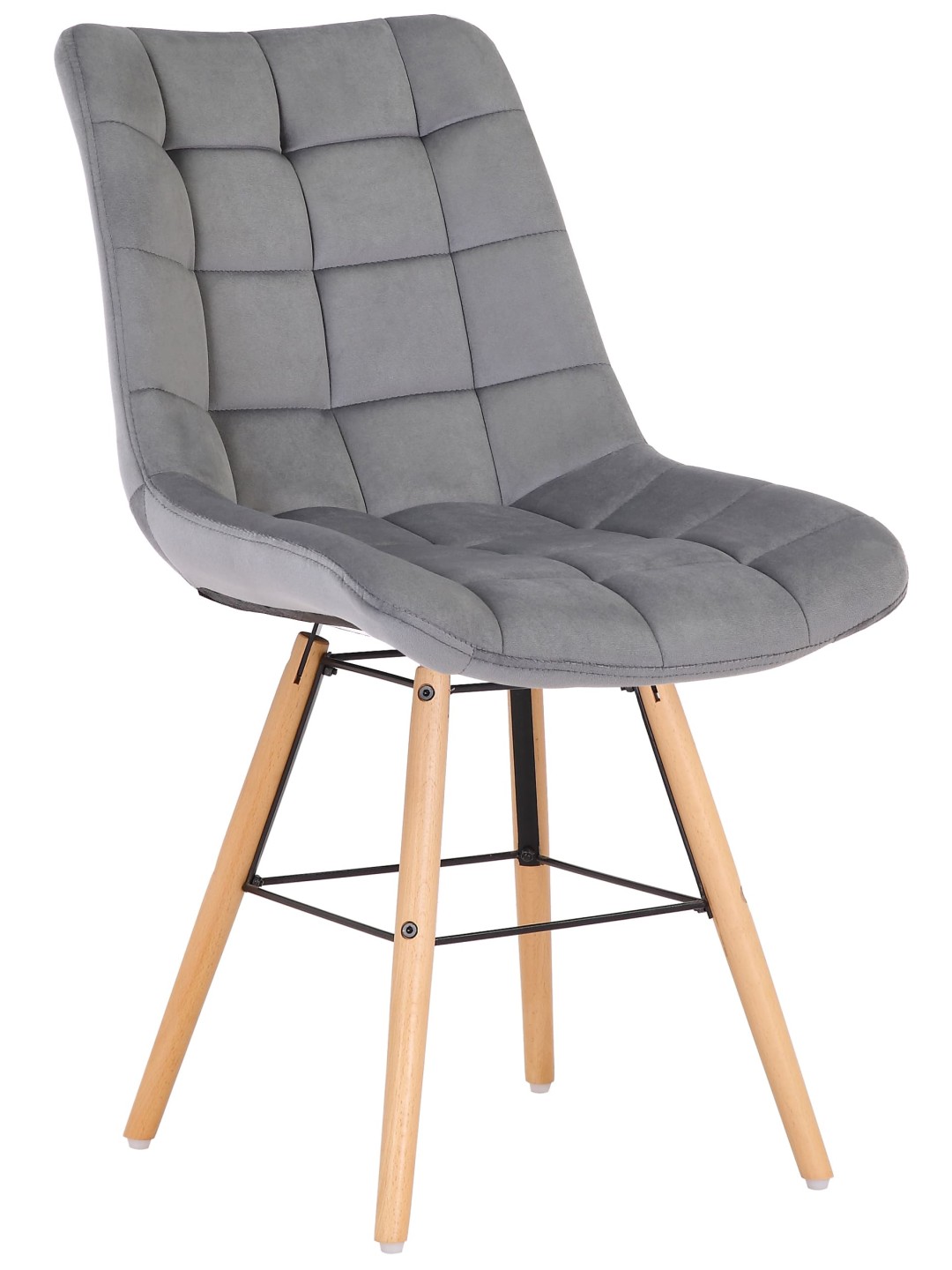 Silla Leni terciopelo, gris