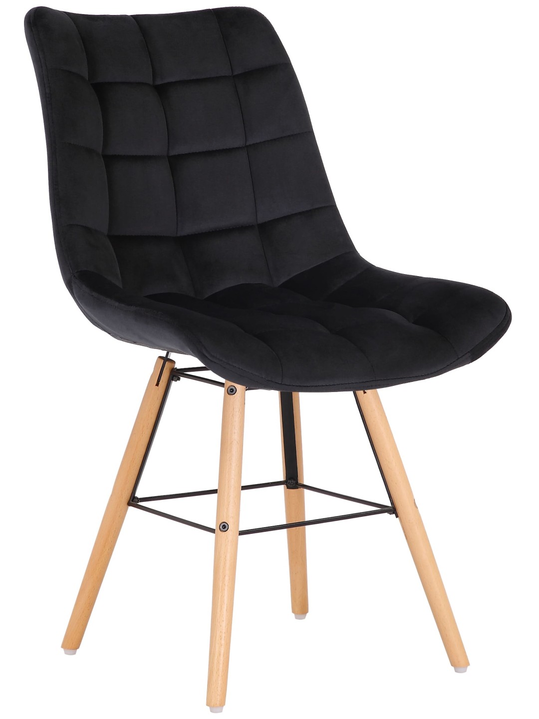 Silla Leni terciopelo, negro