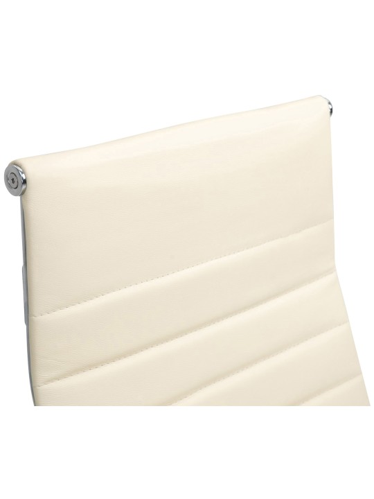 Silla de oficina Columbus cuero auténtico, crema Silla de oficina Columbus cuero auténtico, crema