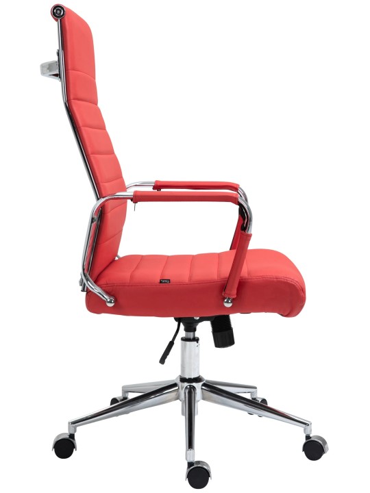 Silla de oficina Columbus cuero auténtico, rojo Silla de oficina Columbus cuero auténtico, rojo