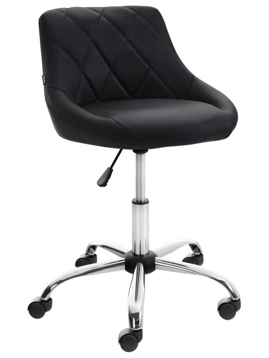 Taburete de trabajo Lazio piel sintética, negro Taburete de trabajo Lazio piel sintética, negro