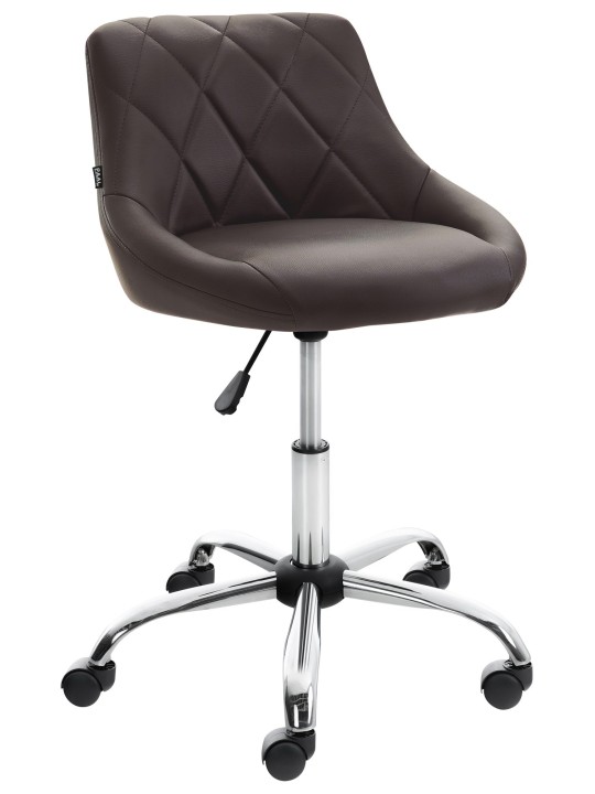 Taburete de trabajo Lazio piel sintética, marrón Taburete de trabajo Lazio piel sintética, marrón