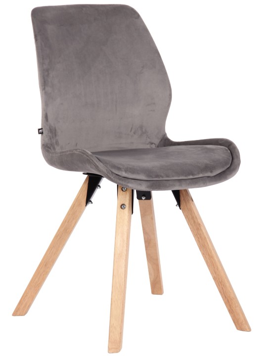 Silla Luna Terciopelo, gris Silla Luna Terciopelo, gris