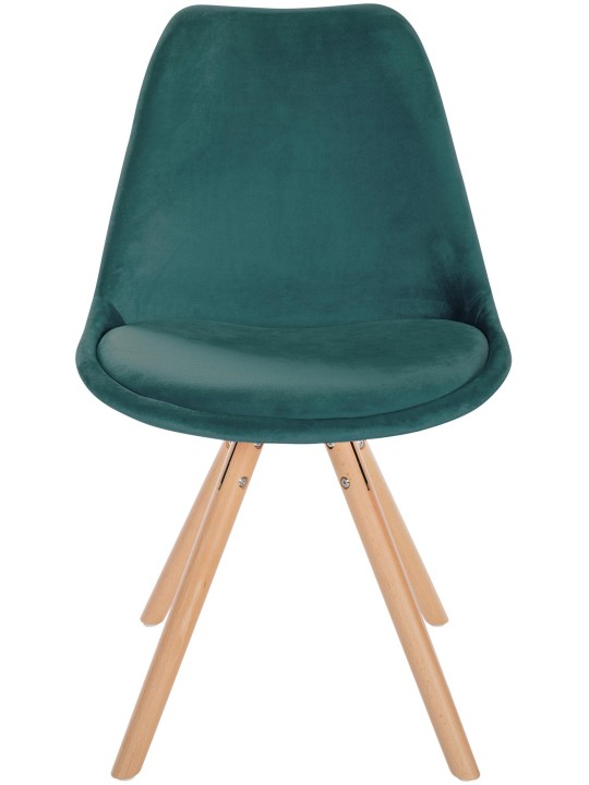 Silla Sofia Terciopelo Redonda, verde