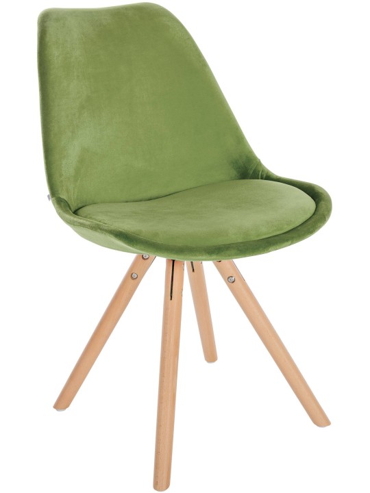 Silla Sofia Terciopelo Redonda, verde claro Silla Sofia Terciopelo Redonda, verde claro