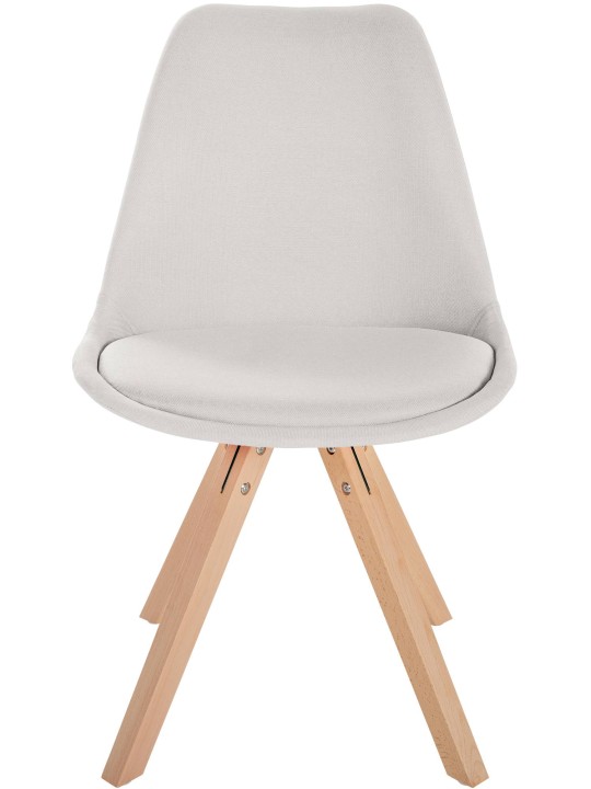 Silla Sofia Tela Cuadrada, crema