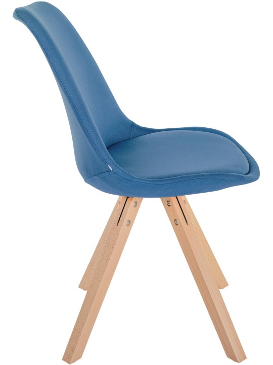 Silla Sofia Tela Cuadrada, azul