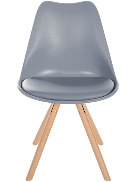 Silla Sofia Plastico Redonda, gris Silla Sofia Plastico Redonda, gris