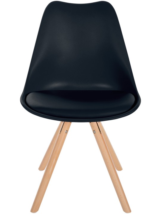 Silla Sofia Plastico Redonda, negro Silla Sofia Plastico Redonda, negro