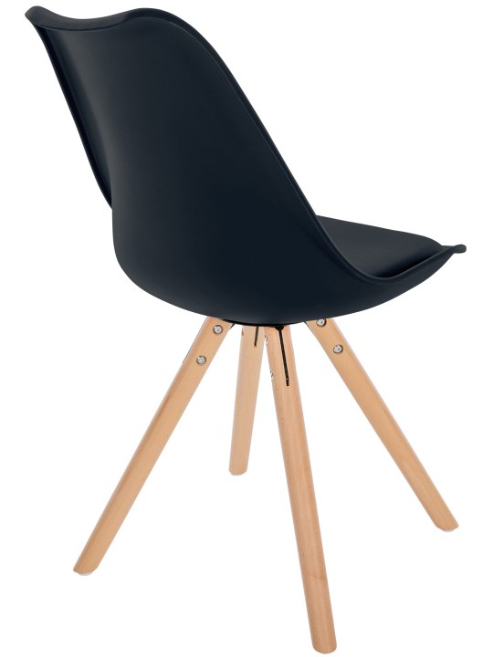 Silla Sofia Plastico Redonda, negro Silla Sofia Plastico Redonda, negro