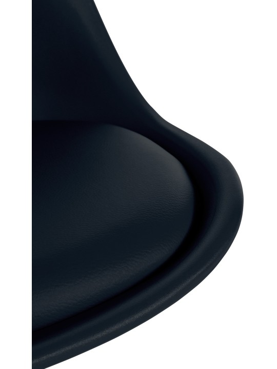 Silla Sofia Plastico Redonda, negro Silla Sofia Plastico Redonda, negro