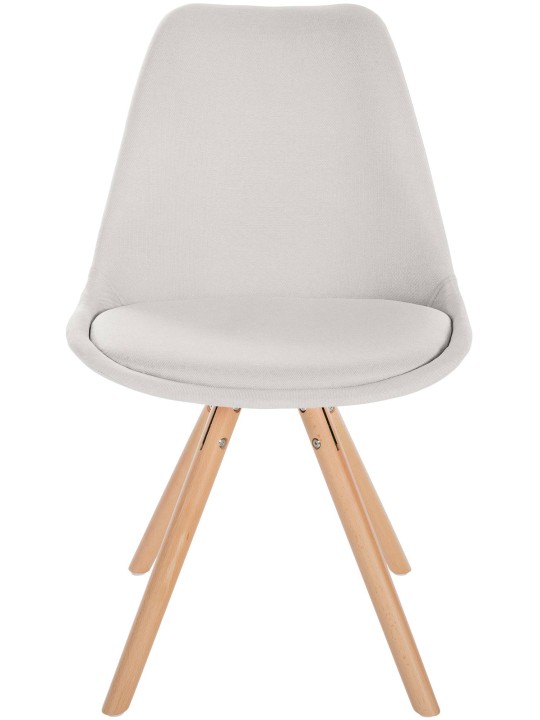 Silla Sofia Tela Redonda, crema