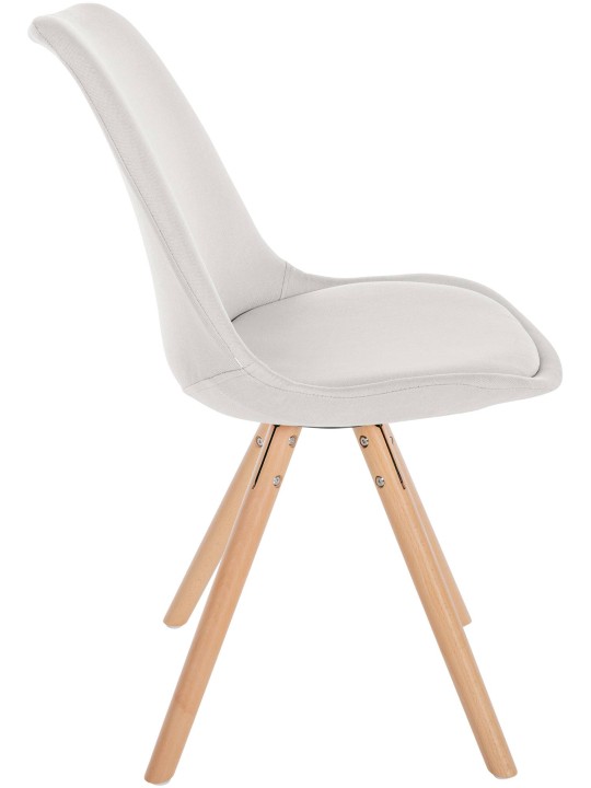 Silla Sofia Tela Redonda, crema