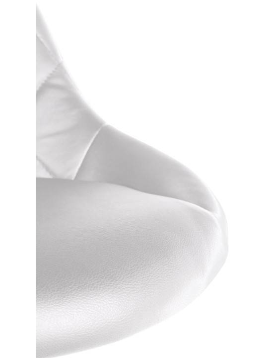 Taburete de trabajo Lazio piel sintética, blanco Taburete de trabajo Lazio piel sintética, blanco