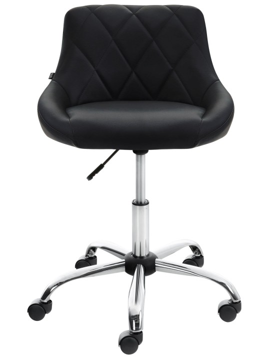 Taburete de trabajo Lazio piel sintética, negro Taburete de trabajo Lazio piel sintética, negro