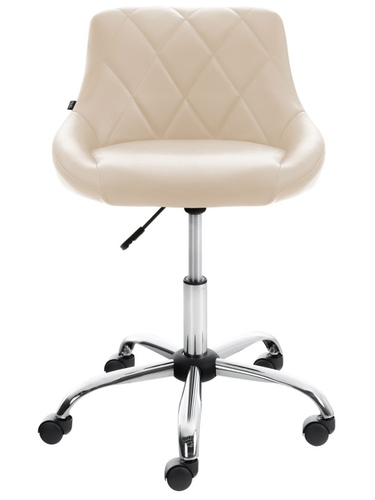 Taburete de trabajo Lazio piel sintética, crema Taburete de trabajo Lazio piel sintética, crema