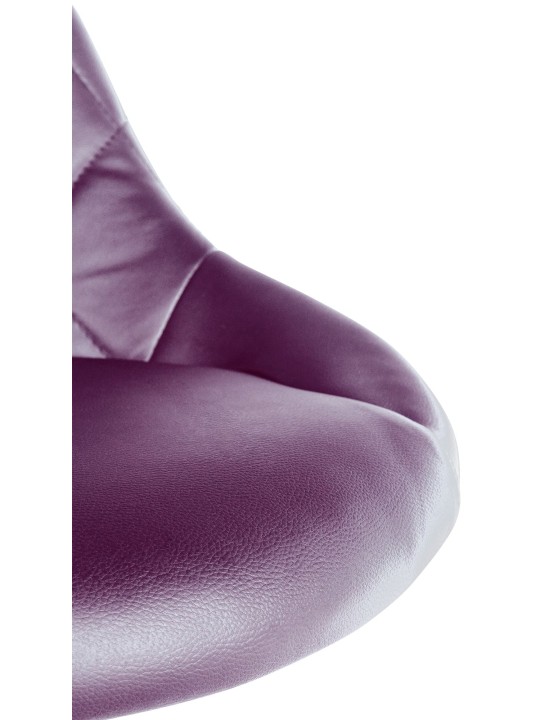 Taburete de trabajo Lazio piel sintética, lila