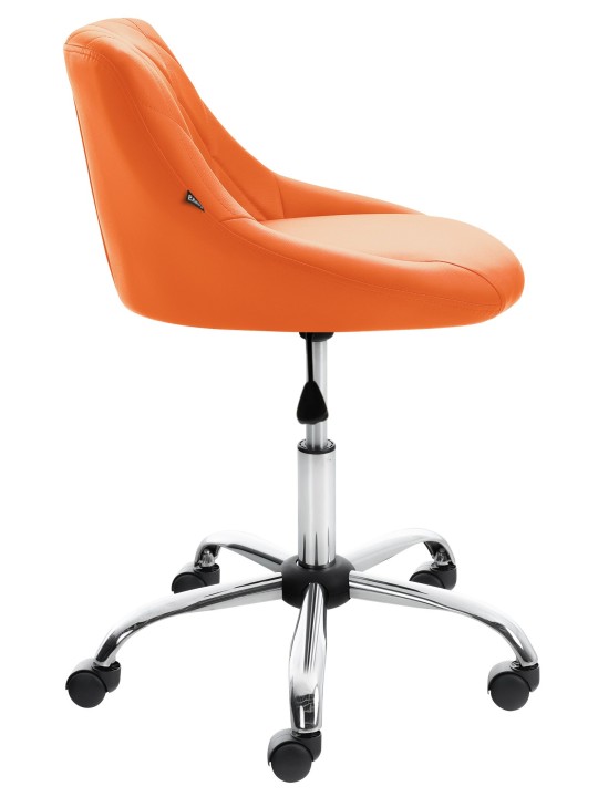 Taburete de trabajo Lazio piel sintética, naranja Taburete de trabajo Lazio piel sintética, naranja