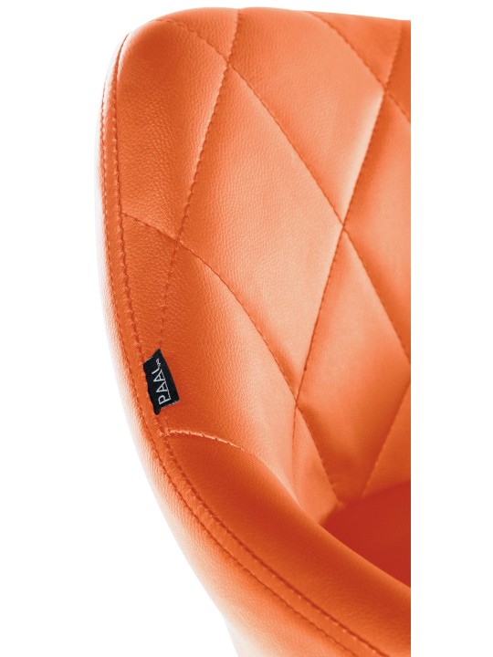 Taburete de trabajo Lazio piel sintética, naranja Taburete de trabajo Lazio piel sintética, naranja