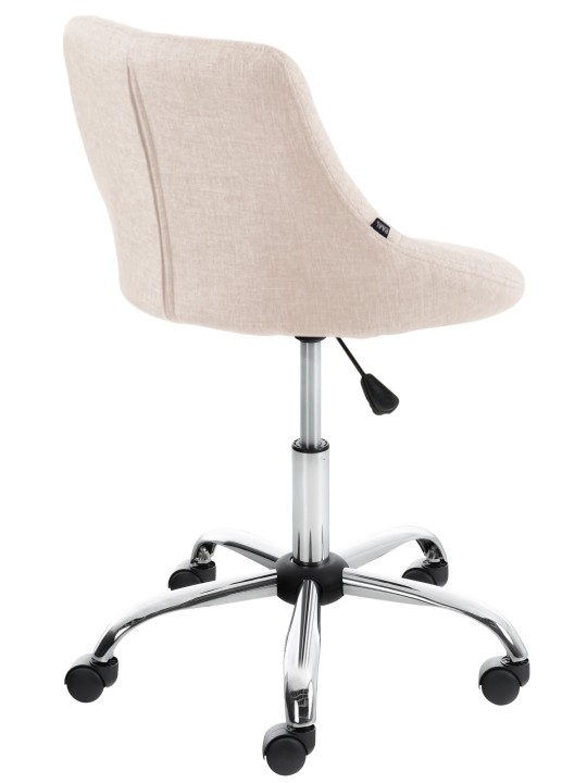 Taburete de trabajo tela Lazio, crema Taburete de trabajo tela Lazio, crema