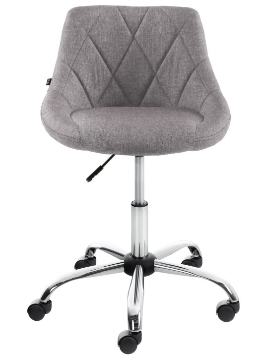 Taburete de trabajo tela Lazio, gris