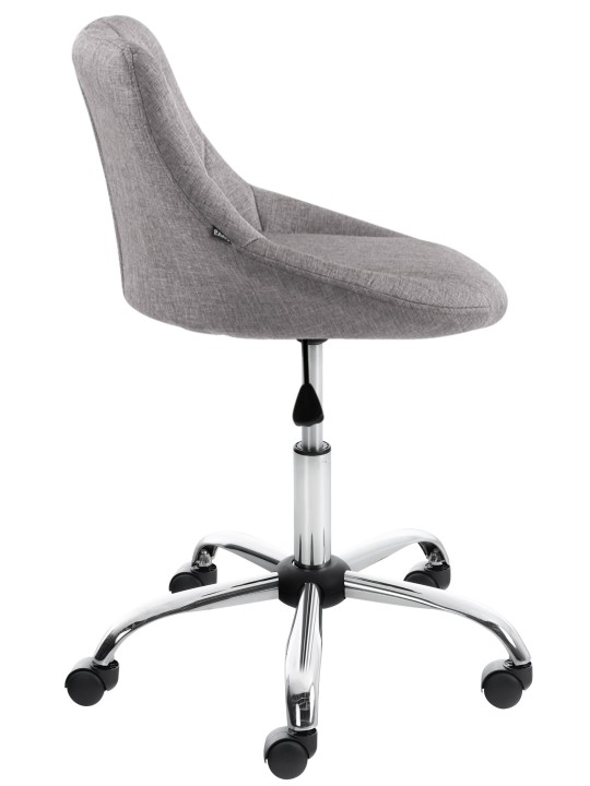 Taburete de trabajo tela Lazio, gris