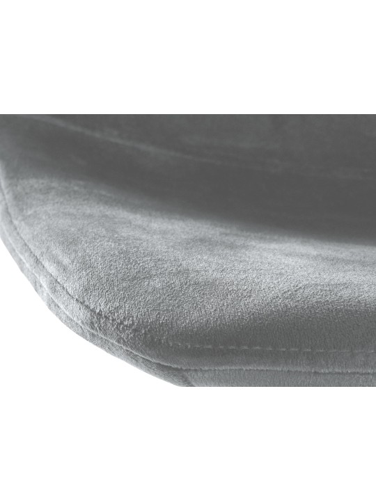 Taburete de bar Divo terciopelo, gris