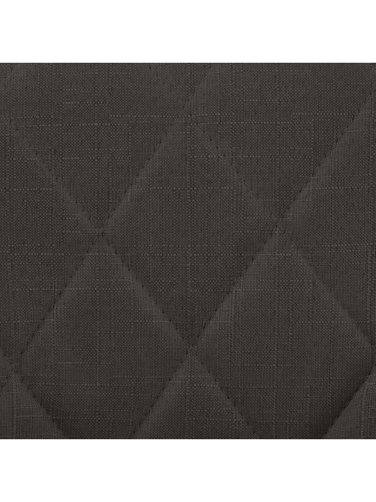 Taburete de bar Lazio tela cromo, gris oscuro