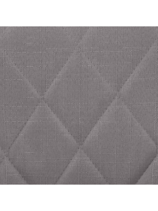 Taburete de bar Lazio tela cromo, gris