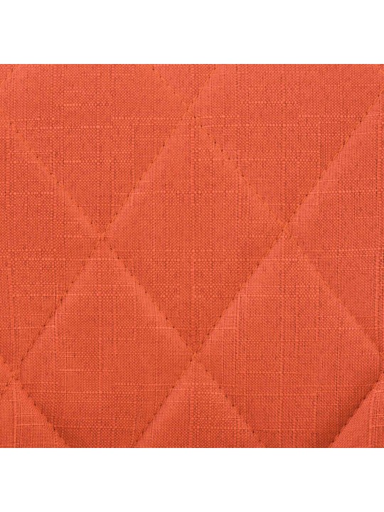 Taburete de bar Lazio tela cromo, naranja