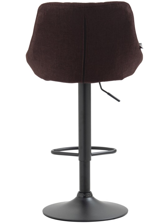 Taburete de bar Lazio tela, marrón
