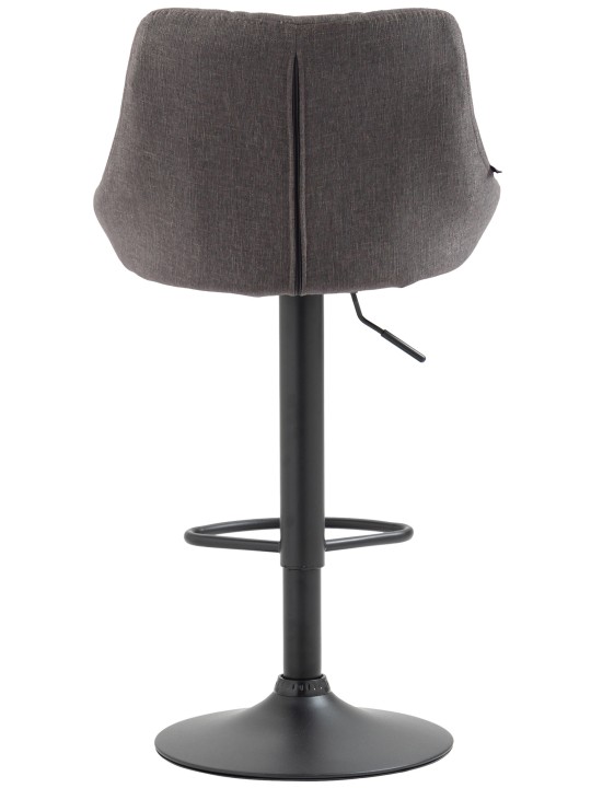 Taburete de bar Lazio tela, gris