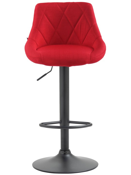 Taburete de bar Lazio tela, rojo