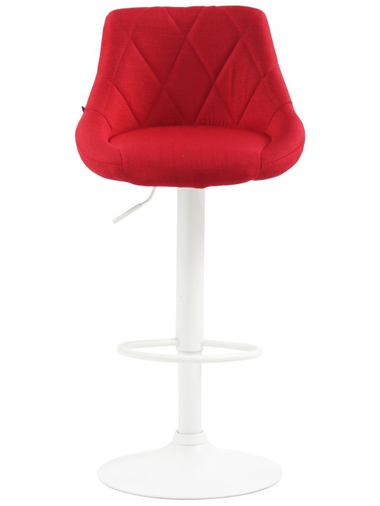 Taburete de bar tela Lazio, rojo Taburete de bar tela Lazio, rojo