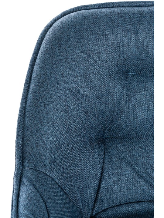 Juego de 2 taburetes de bar tela Gibson, azul