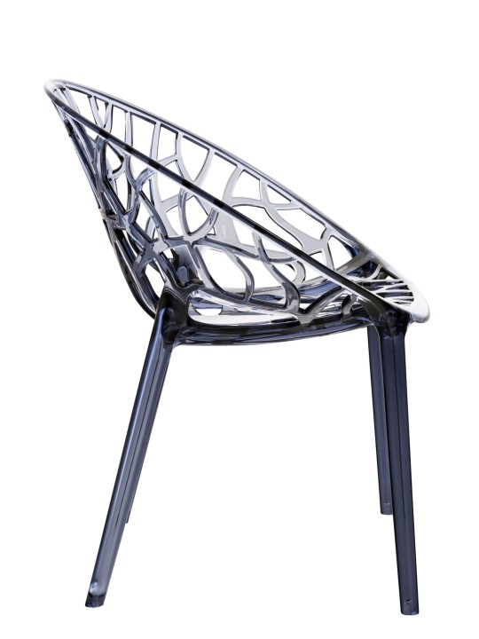 Silla apilable CRYSTAL, gris