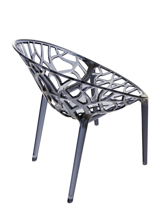 Silla apilable CRYSTAL, gris